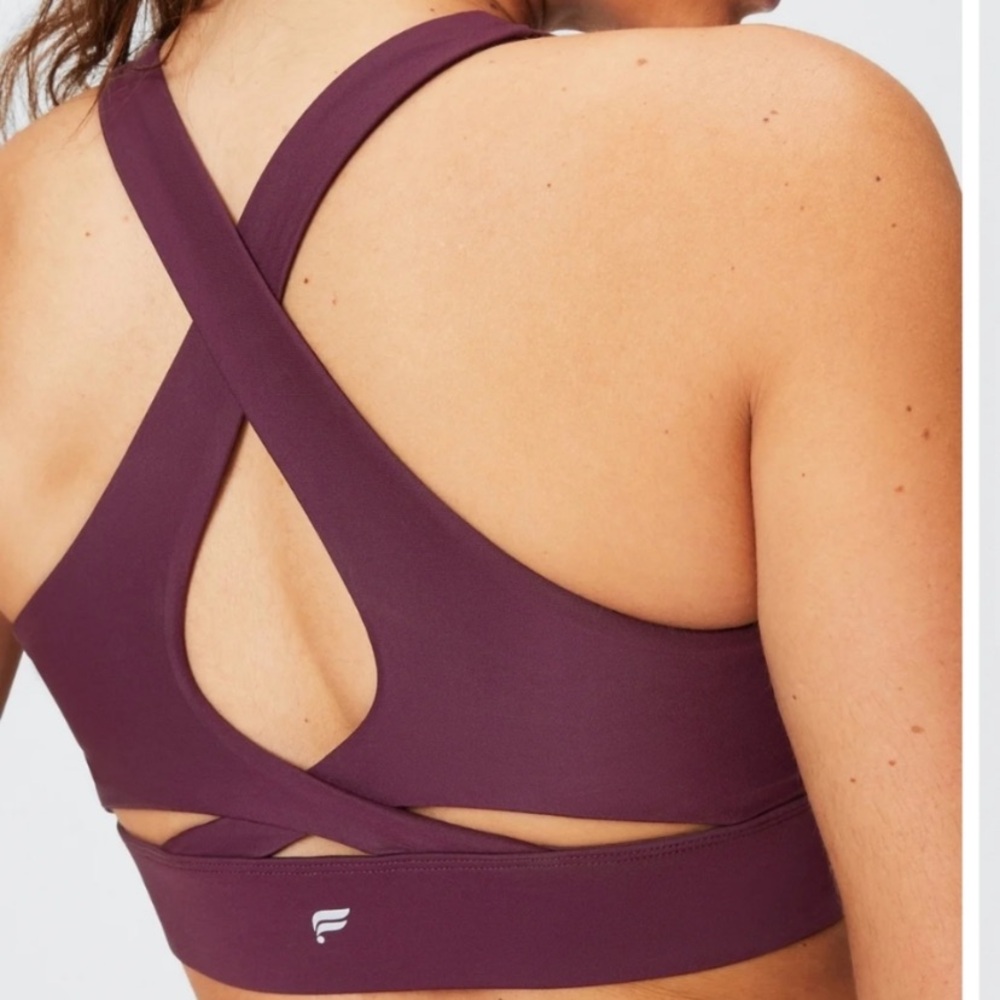 🆕 FABLETICS Burgundy No Bounce High-Impact Sports Bra SZ XXL/1X - Picture 2 of 7